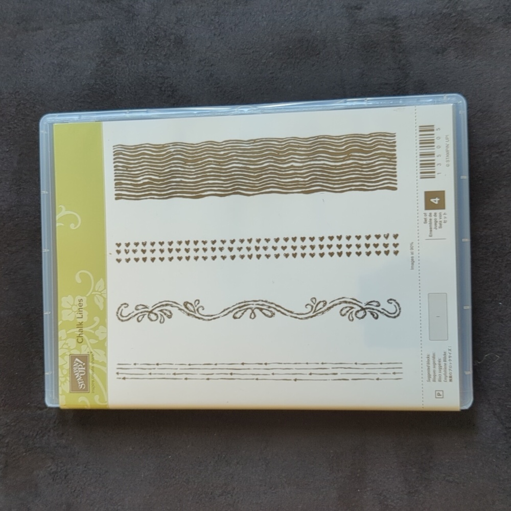 Chalk lines peel & stick stamps set